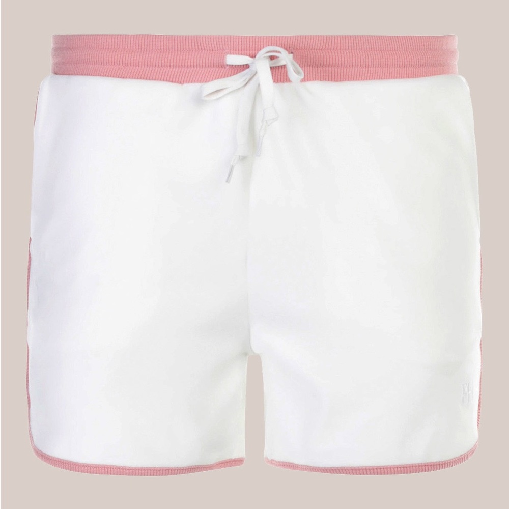Paris Hilton White and Pink Athletic Shorts